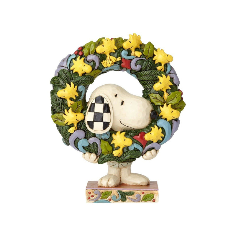 Snoopy w/ Woodstock Wreath
