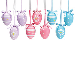 Spring Colors Easter Egg Ornament W/Crate