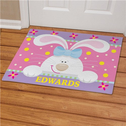 Easter Bunny Personalized Doormat