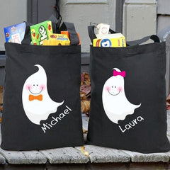 Personalized Halloween Ghost Trick or Treat Bag