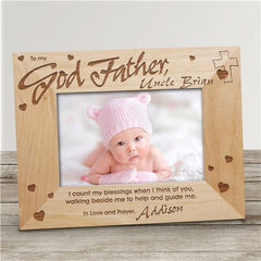 Godfather Personalized Wood Frame