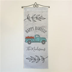 Personalized Happy Harvest Truck Wall Hanging