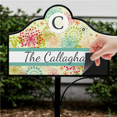 Personalized Modern Spring Magnetic Sign