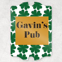 Lucky Clover Personalized Pub Sign
