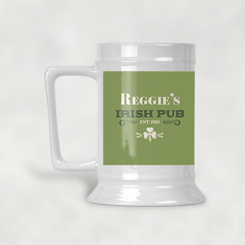Established Irish Pub Personalized  Beer Stein