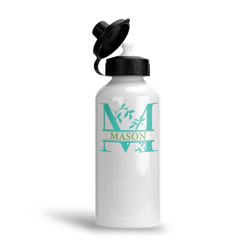 Savvy Custom Gifts Vine Leaf Monogrammed Water Bottle
