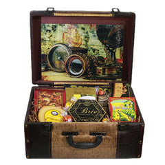 Savory Gourmet Suitcase Basket - Plus