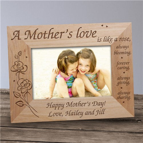 A Mother's Love Engraved Frame - 4" x 6"