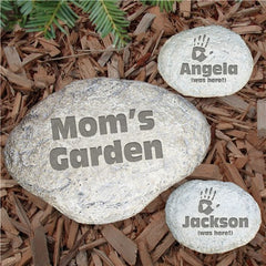 Engraved My Garden Yard Stone-Small