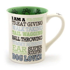 Dog Lover Typography Mug