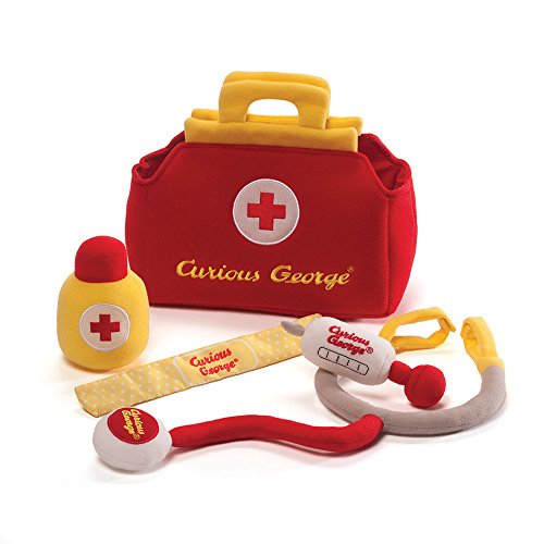 Gund Curious George Doctor Kit Playset