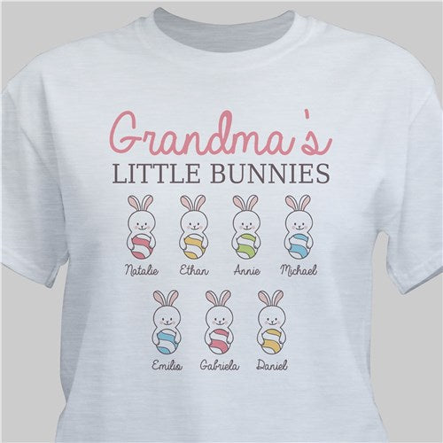 Personalized Grandma's Little Bunnies T-Shirt (S)