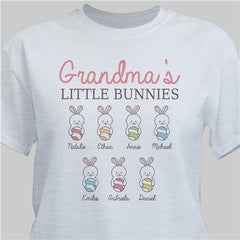 Personalized Grandma's Little Bunnies T-Shirt (2XL)