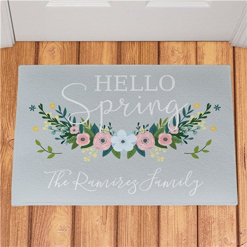 Personalized Hello Spring Doormat 24''x 36''
