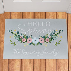 Personalized Hello Spring Doormat 18''x 24''