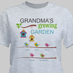 Personalized Spring Garden T-shirt for Her (M)