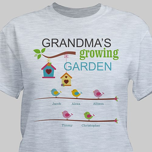 Personalized Spring Garden T-shirt for Her (L)