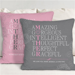 Personalized Mother Throw Pillow -14