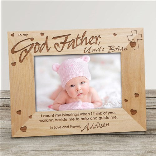 Godfather Personalized Wood Frame - 8" x 10"