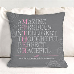 Personalized Mother Throw Pillow -17