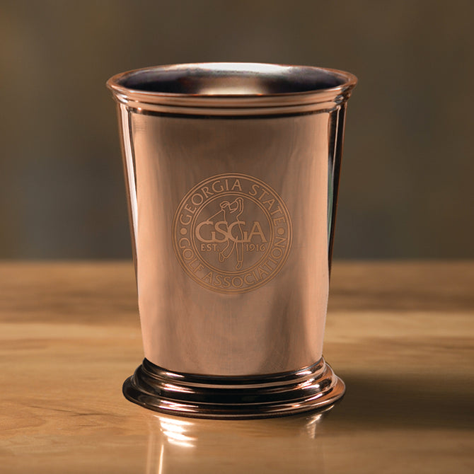 Savvy Custom Copper Mint Julep Cup Set
