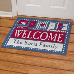 American Pride Welcome Doormat
