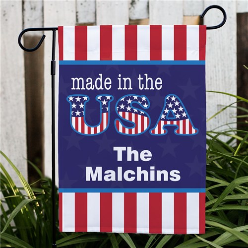 Personalized Made In The USA Garden Flag