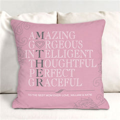 Personalized Mother Throw Pillow -17