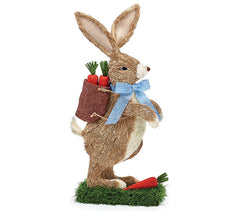 Sisal Rabbit With Carrot Basket