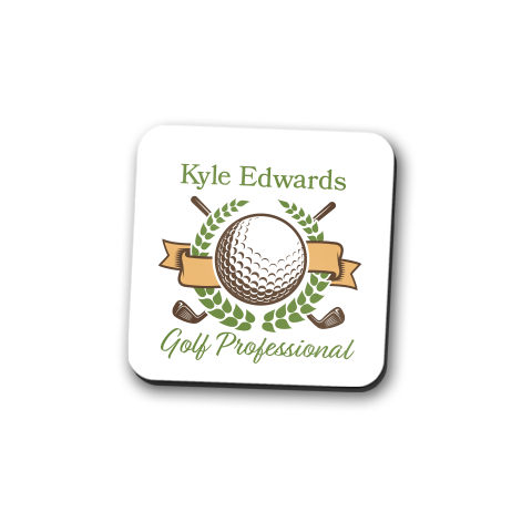 Golf Professional Personalized Coaster Set