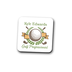 Golf Professional Personalized Coaster Set