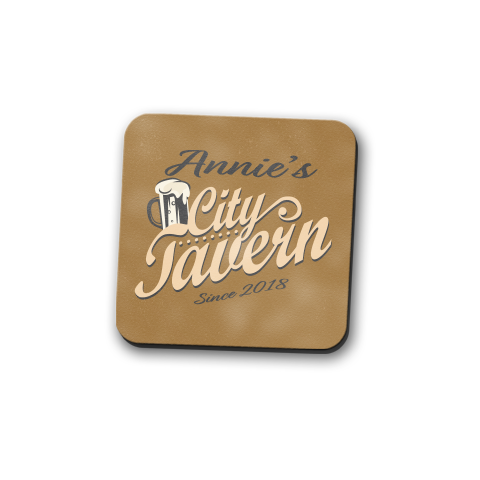 City Tavern Personalized Coaster Set
