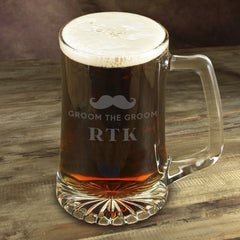 Savvy Custom Gifts Personalized Etched Mustache 25 oz. Mugs