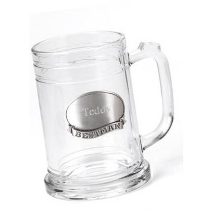 Savvy Custom Gifts Personalized 16 oz. Mug with Pewter Emblem