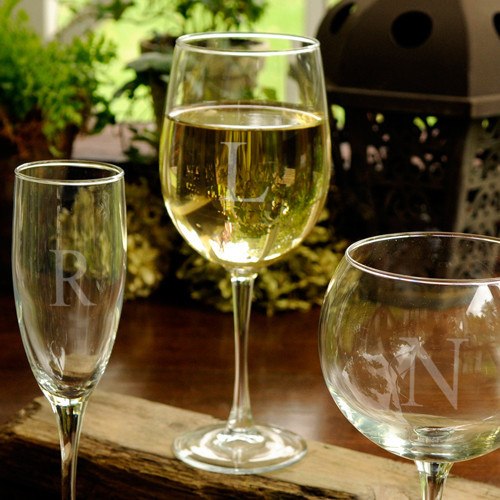 Personalized White Wine Glass