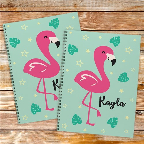 Personalized Flamingo Notebook Set