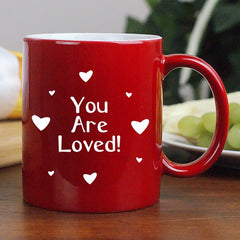 Your Are Loved Two-Sided Personalized Aunt Two-Toned Coffee Mug