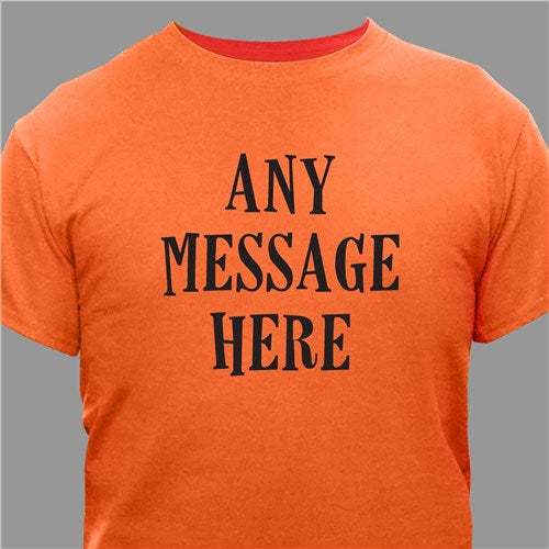 Custom Message Halloween Adult T-Shirt