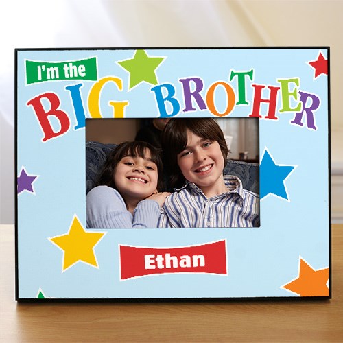Star Big Brother Personalized Printed Frame