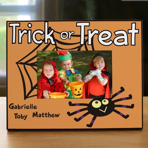 Personalized Trick or Treat Printed Frame