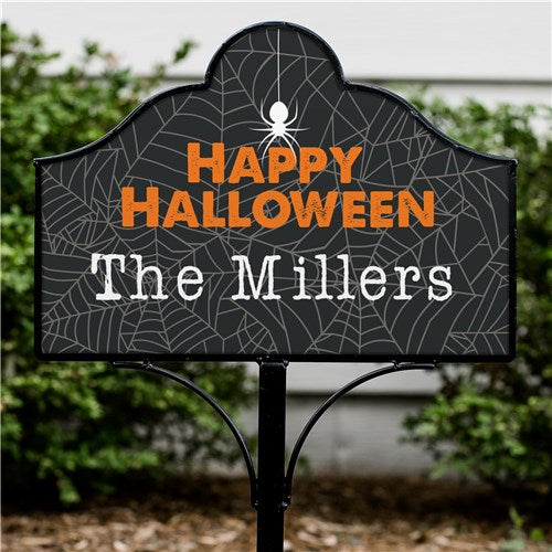 Personalized Happy Halloween Magnetic Yard Sign