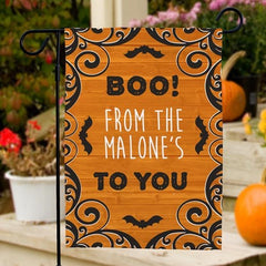 Personalized Boo To You Garden Flag