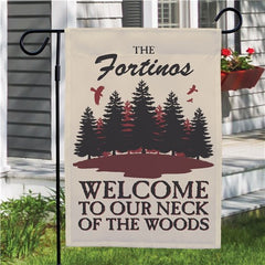 Personalized Neck Of The Woods Flag
