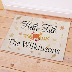 Personalized Hello Fall Doormat