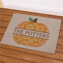 Personalized Pumpkin Doormat