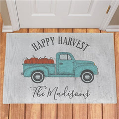 Personalized Happy Harvest Doormat