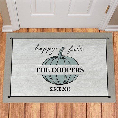 Personalized Happy Fall Doormat