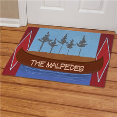 Personalized Canoe Welcome Doormat