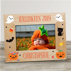 Personalized Halloween Wooden Picture Frame
