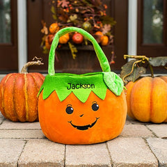 Embroidered Pumpkin Trick or Treat Basket